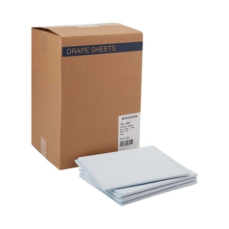 Mckesson Blue Flat Stretcher Sheet, 40 x 72 Inch, 50PK 18-927